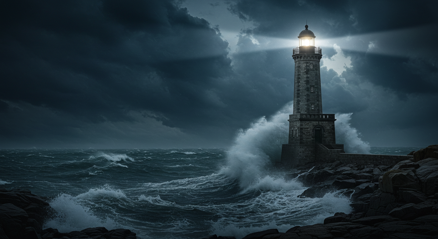 폭풍 속에서도 흔들리지 않는 등대