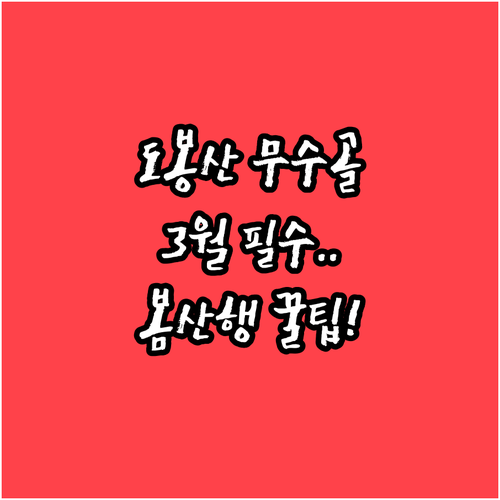 서울 도심 속 봄 맞이 산행 3월 도..
