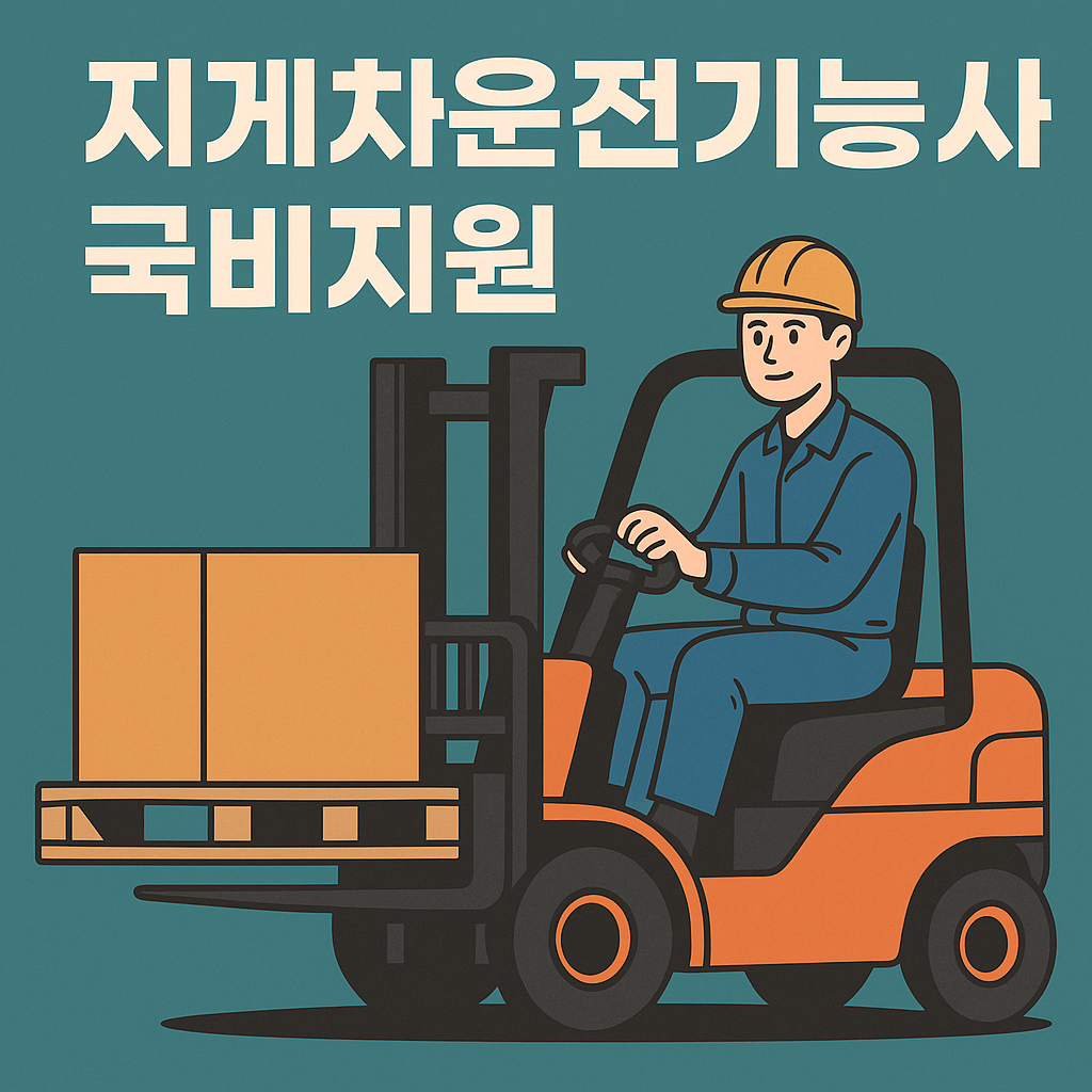 지게차 운전기능사 자격증 학원비용 국비지원