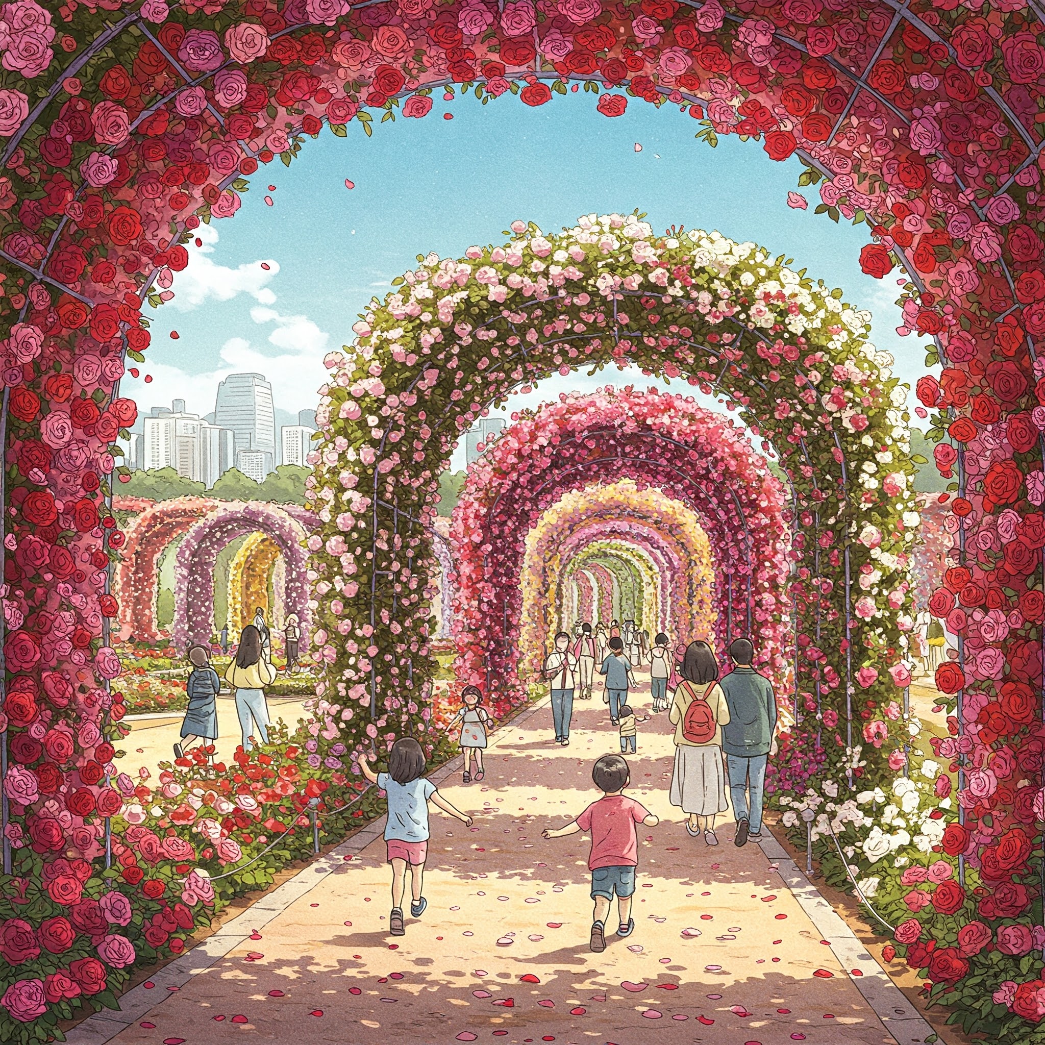 [2025 중랑 서울장미축제] 서울에서 만나는 5km 장미 터널의 감동