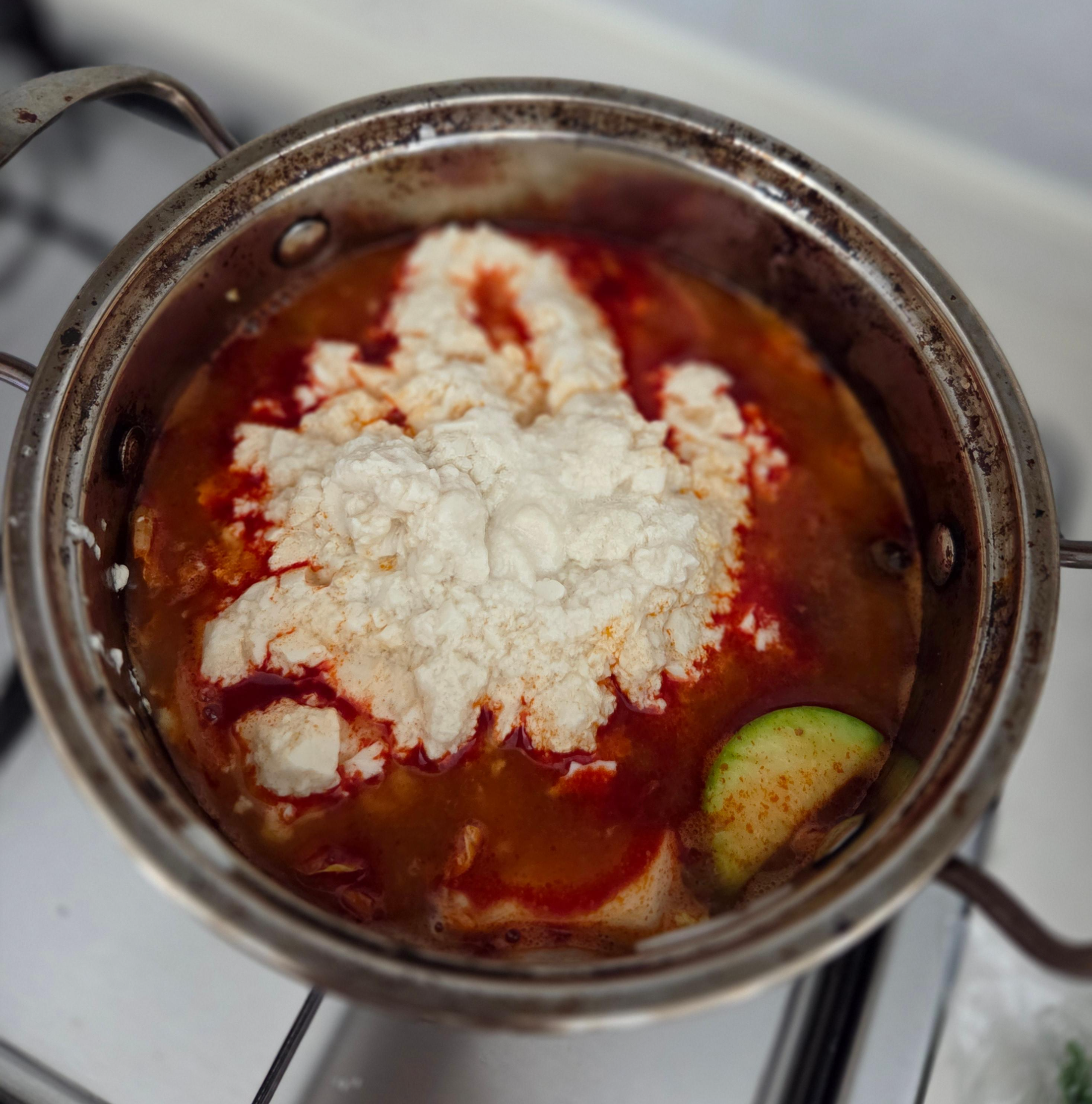 순두부 짜서 넣기