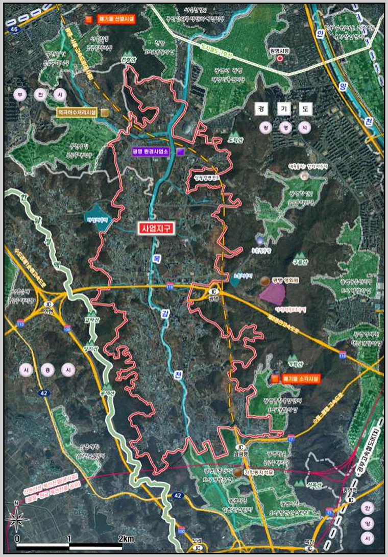 광명시흥 공공주택지구 사업지구 분석도