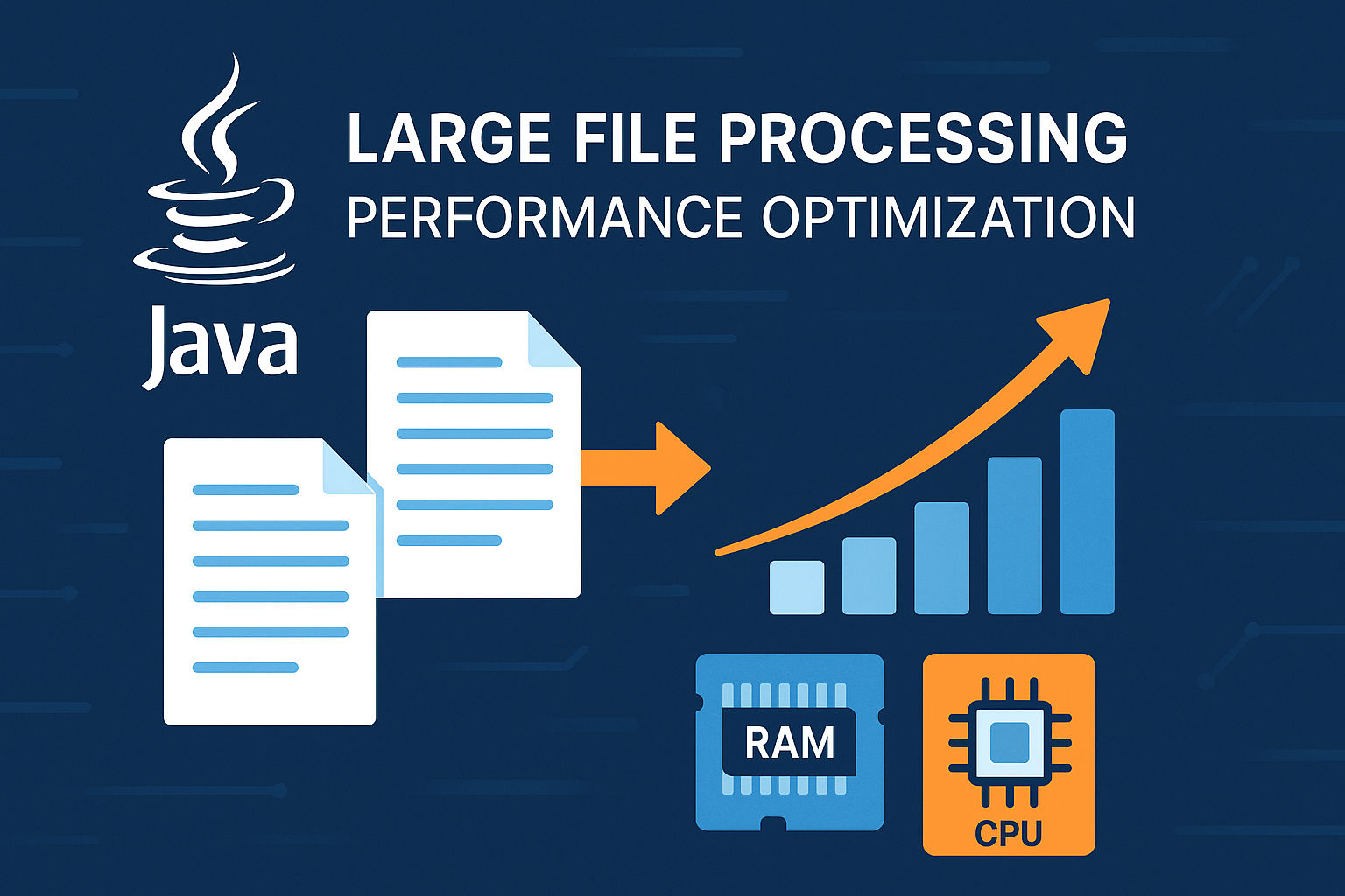 Java large file processing optimization strategies with memory management and performance tuning techniques for enterprise applications
