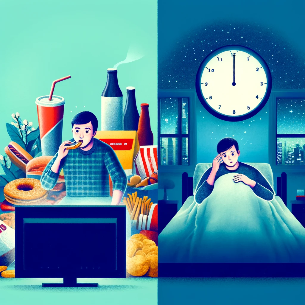 과식,불면은 인슐린 저항을 유발하는 좋지 않은 생활습관