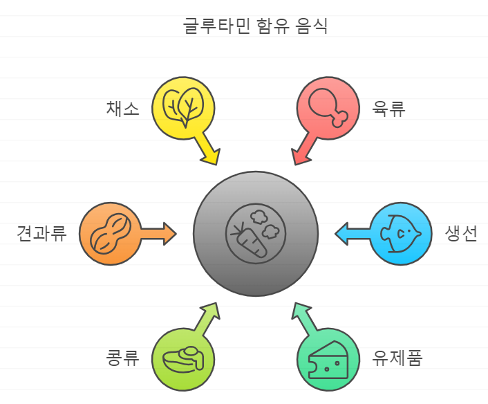 글루타민 함유 음식
