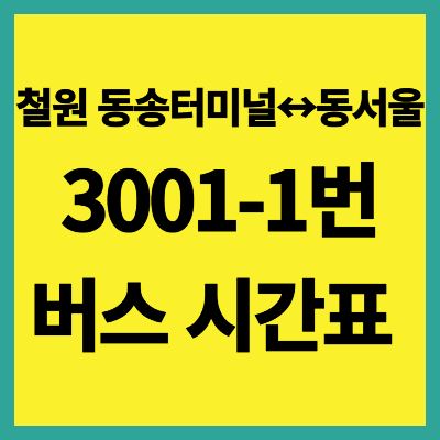 3001-1번 버스 시간표