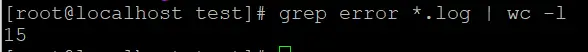 grep wc error