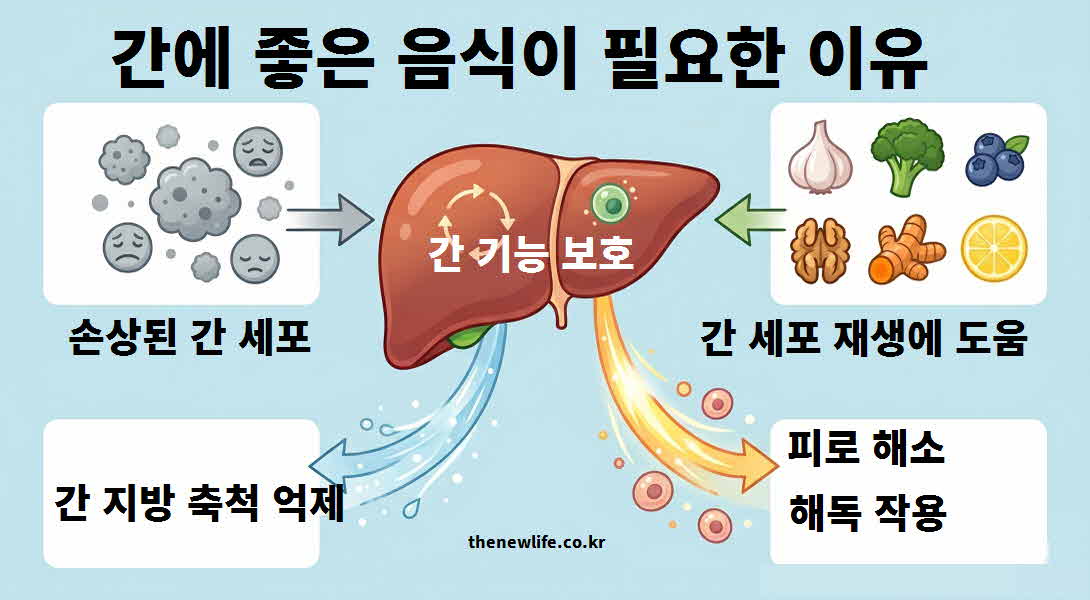 간 좋은 음식 필요한 이유