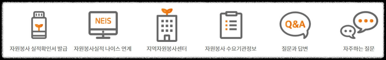 자원봉사 실적확인서 발급
