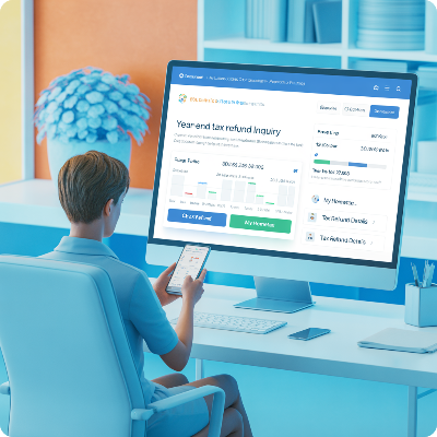연말정산 환급금 조회 이미지