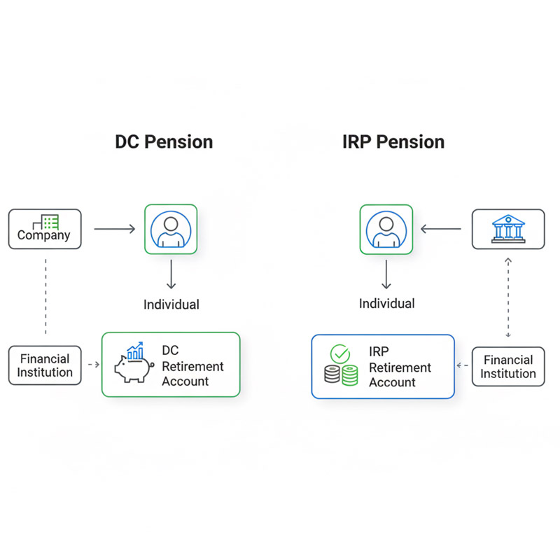 퇴직연금 DC형과 IRP형 기본 구조 이해