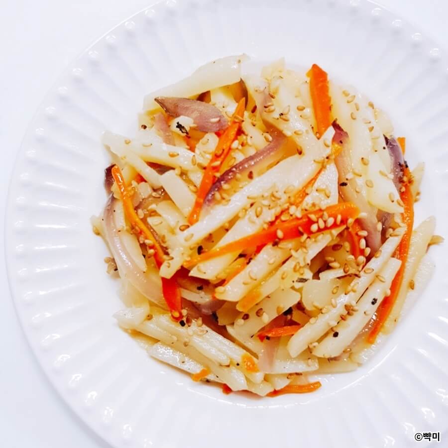 감자볶음 부서지지 않는 감자채 볶음 만들기