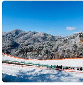 양주눈꽃축제 눈썰매장 슬로프