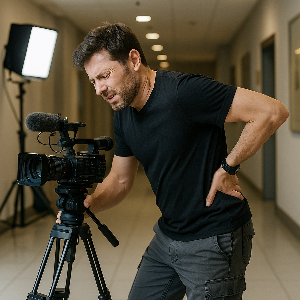 방송스태프 허리디스크 신호