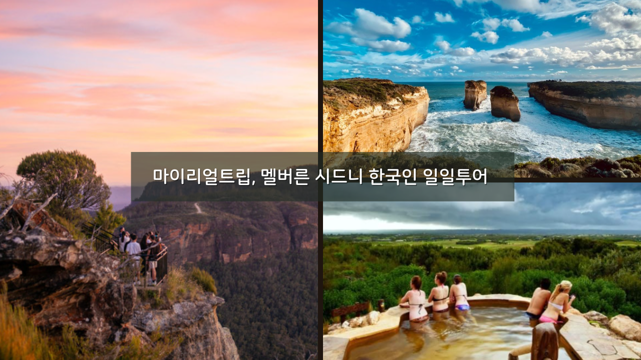 마이리얼트립, 멜버른 시드니 한국인 일일투어 추천 + 할인쿠폰 특가까지