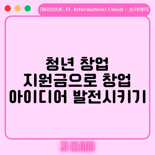 청년 창업 지원금으로 창업 아이디어 발전시키기