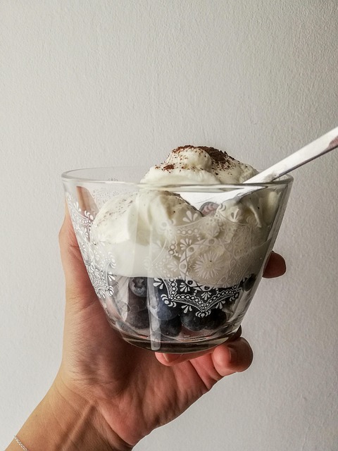 단백질이 풍부한 그릭 요거트