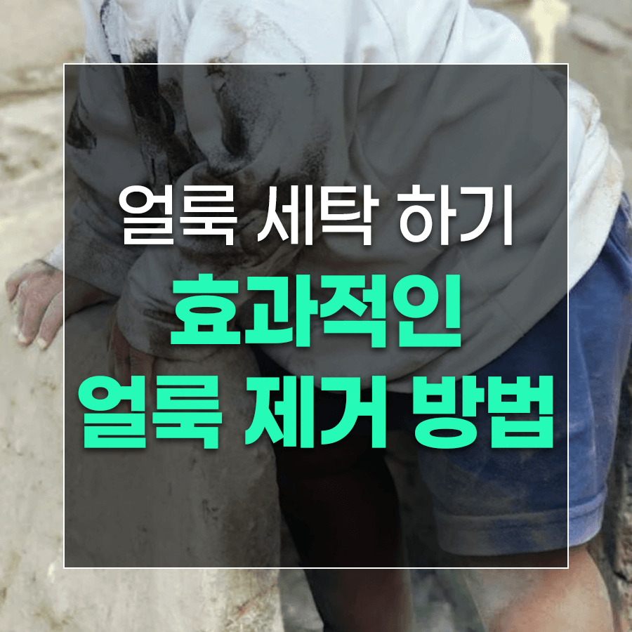 얼룩 세탁 하기 효과적인 얼룩 제거 방법