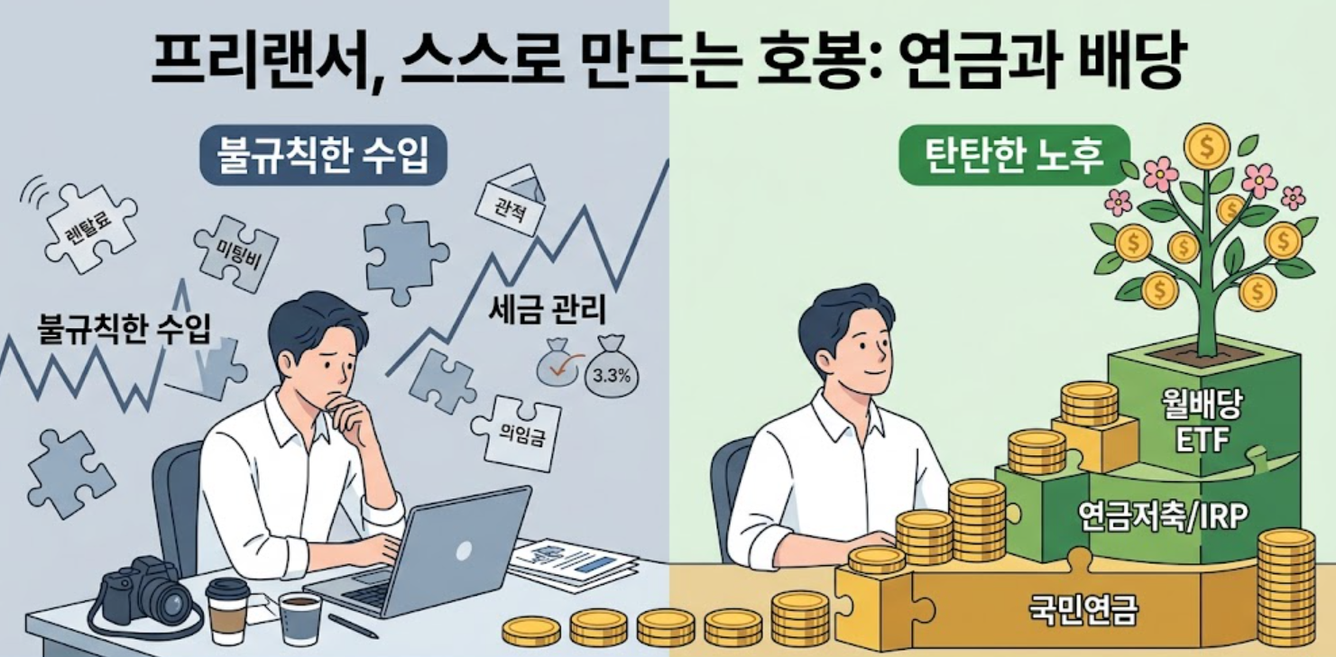 프리랜서 재테크 (세금관리, 연금준비, 배당투자)