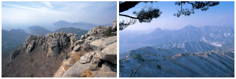 금산 과 황장산 소개 사진