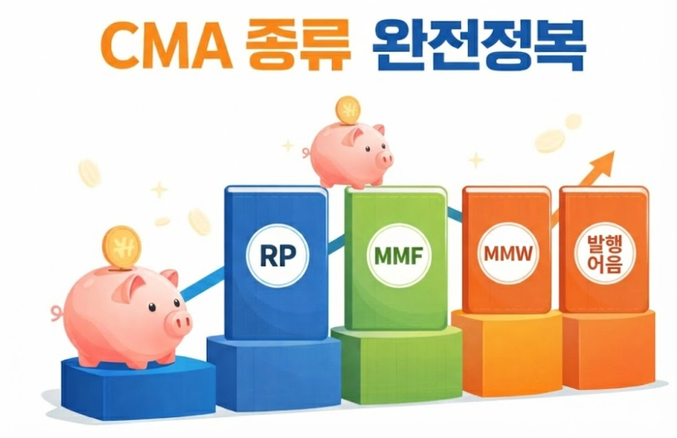 CMA 계좌 뭐가 좋을까? RP형부터 발행어음형까지 완벽 가이드