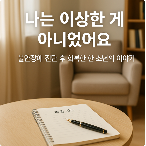 나는 이상한 게 아니었어요” – 불안장애 진단 후 회복한 한 소년의 이야기