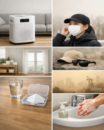 미세먼지 심한 날 실내외 대처 방법7