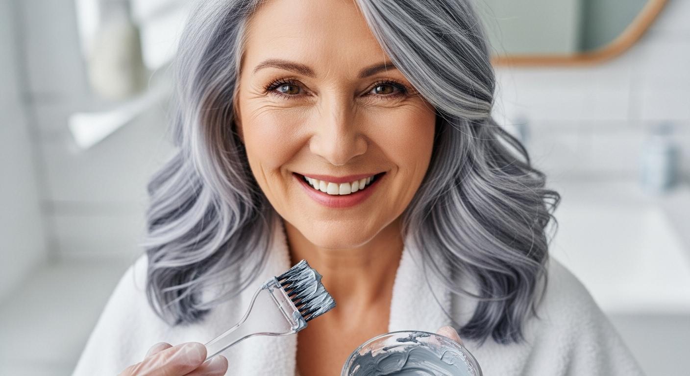 새치 흰머리 염색 전용!