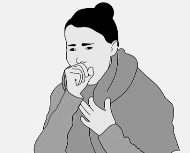 여자가-기침하는-모습