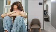 엄마가-돌아가시고-병실-바닥에-앉아-올고있는-여성