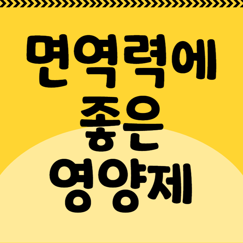 면역력에 좋은 영양제