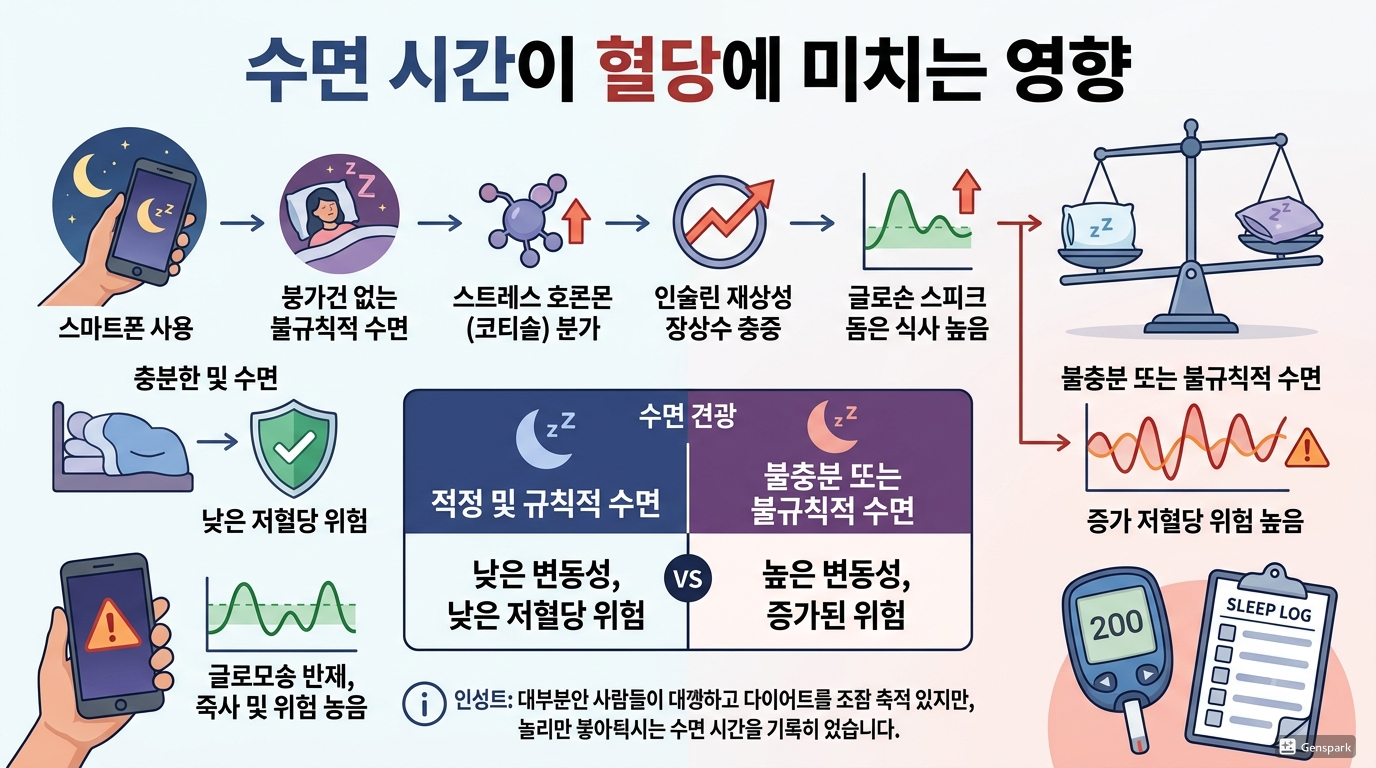 수면 시간이 혈당에 미치는 영향