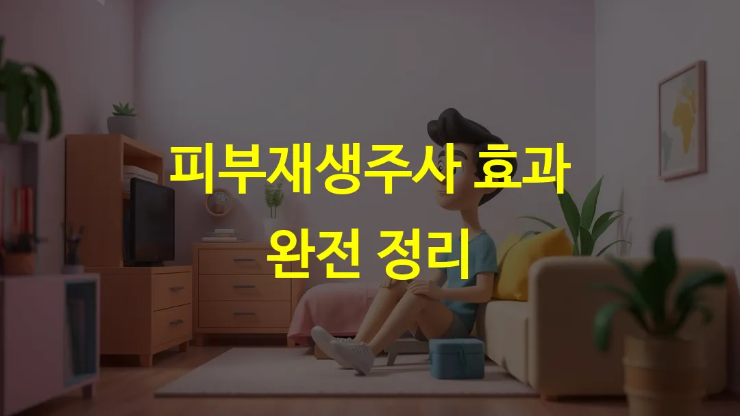 피부재생주사 효과 완전 정리