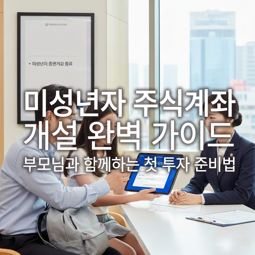 미성년자 주식계좌 개설