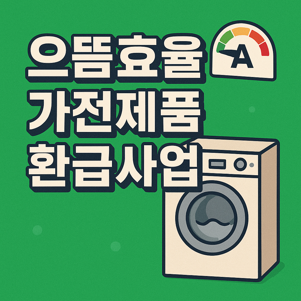 으뜸효율 가전제품 환급사업 신청