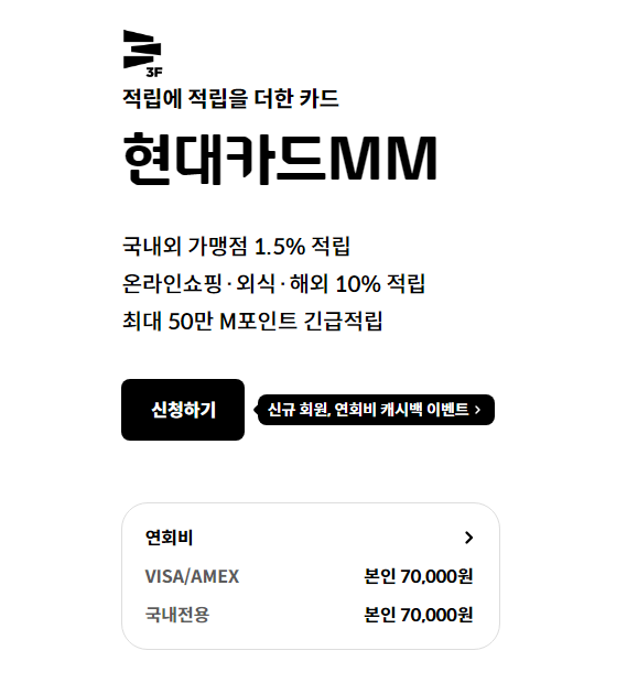 현대카드 MM 연회비