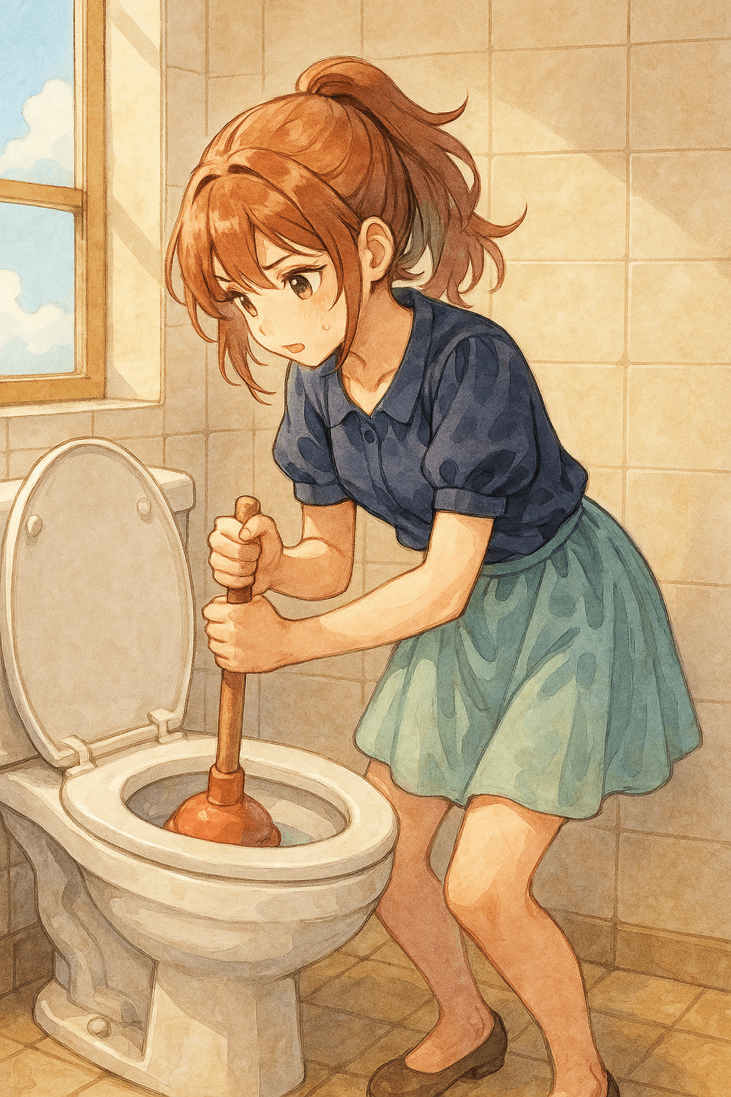 변기 뚫는 꿈 해몽