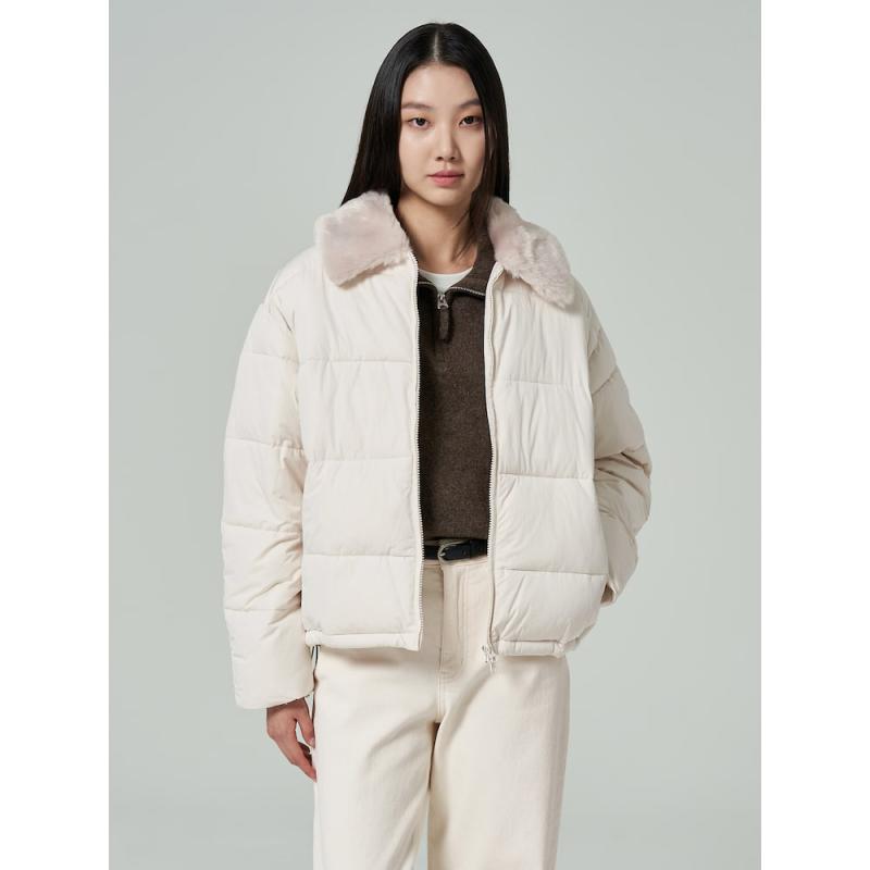 에잇세컨즈 퍼 칼라 가로 퀼티드 패딩 8SECONDS 323Y38LY30