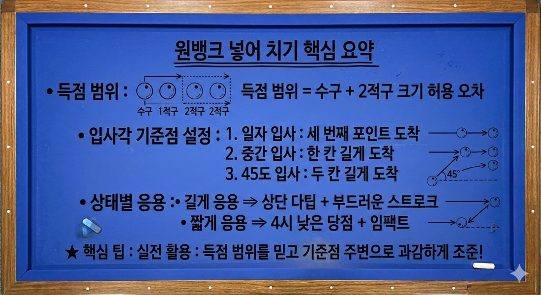 원뱅크 넣어치기 핵심 내용 정리 노트