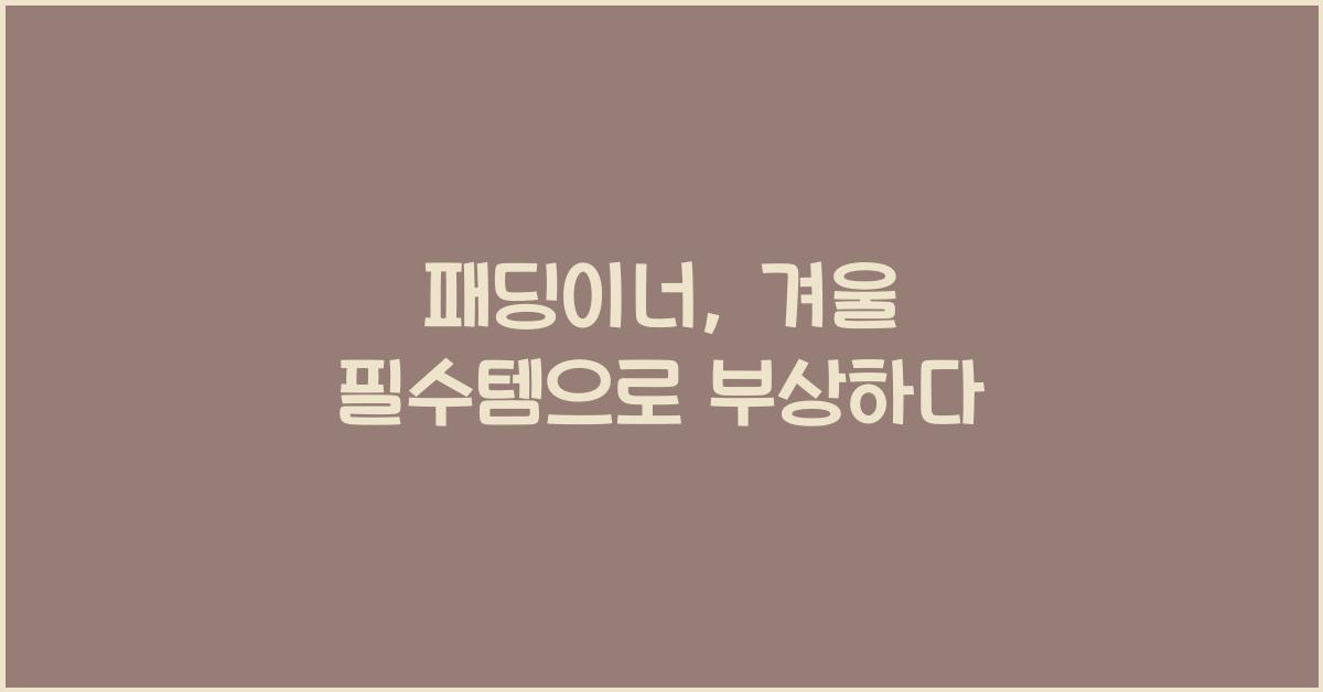 패딩이너