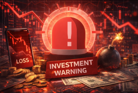 투자 경고 후 주식 모습을 담은 사진