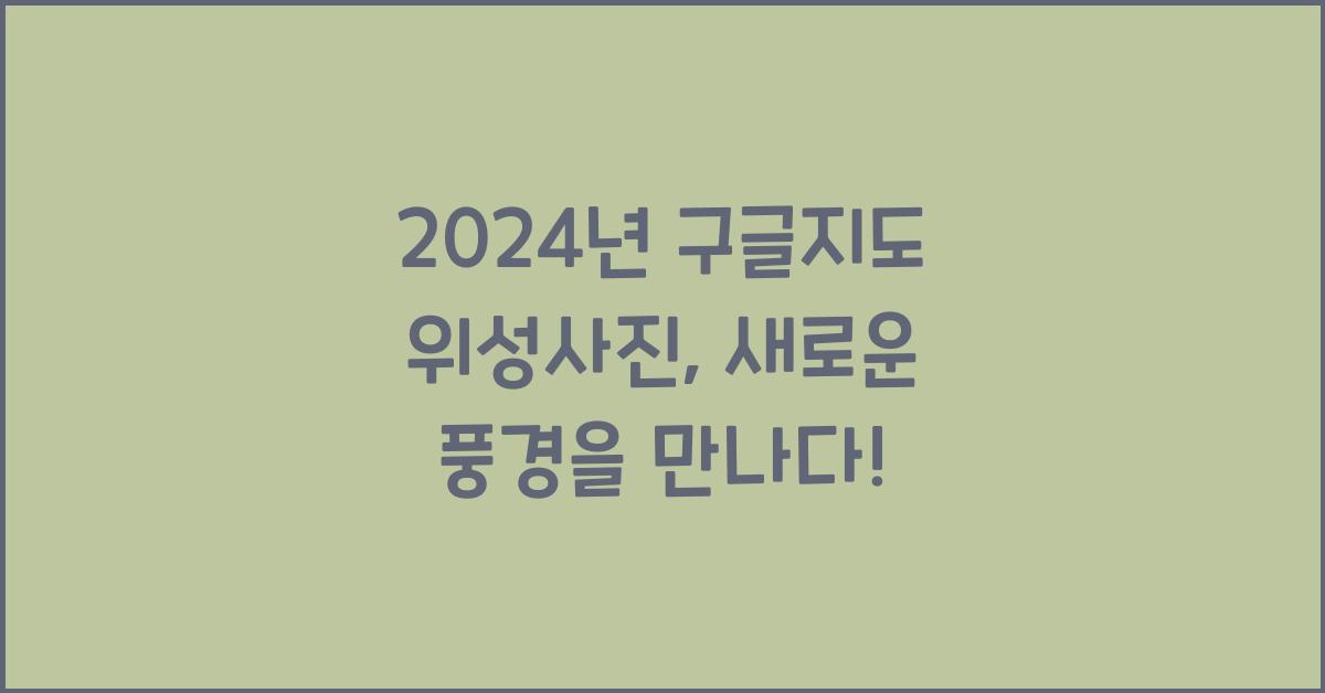 구글지도 위성사진