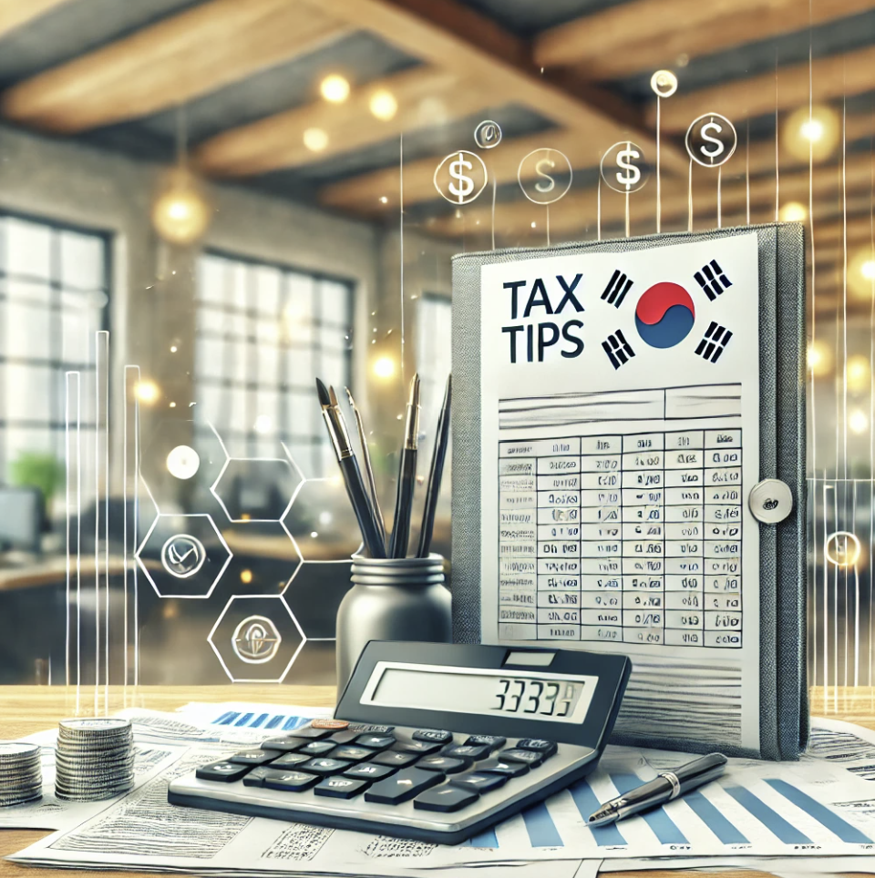 금융서류가 정리되어있는 사무실풍경