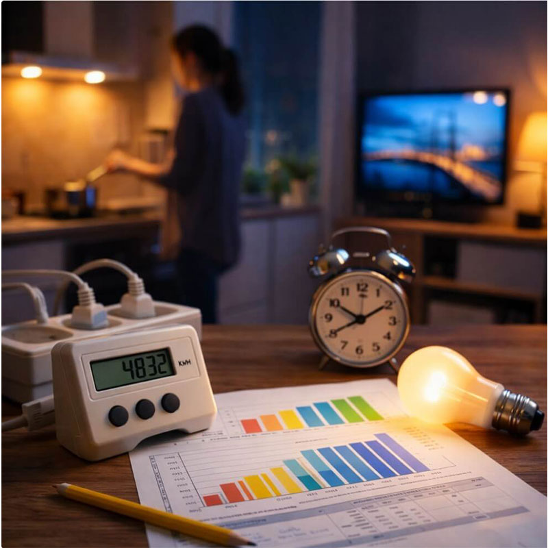 가정 내 전력 사용이 특정 시간대에 집중되는 구조와 형성 기준 분석