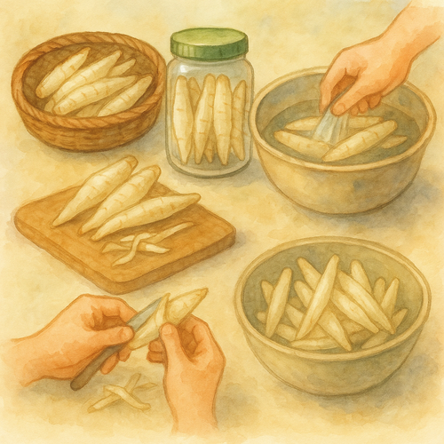 도라지-보관법-손질법