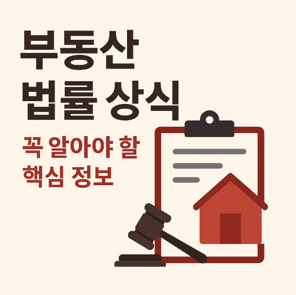 부동산 법률 상식 : 꼭 알아야 할 핵심 정보