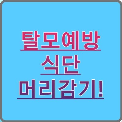 탈모 예방법: 식단부터 올바른 머리 감기까지 따라만 하세요