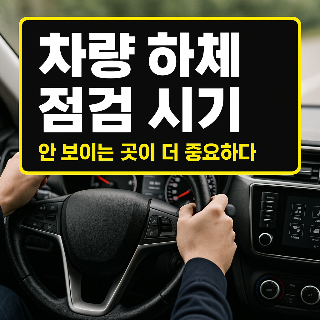 차량 하체 점검하는 사람