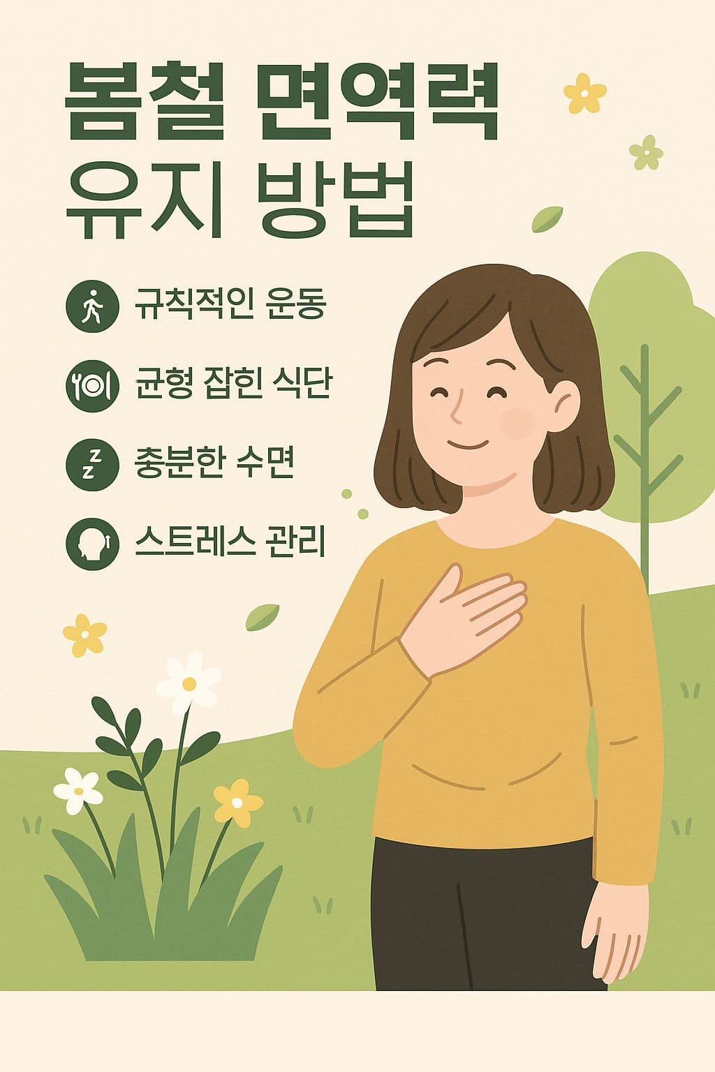 봄철 면역력 유지 방법