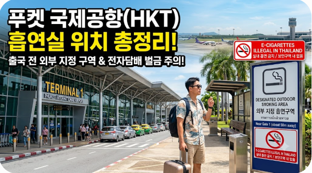 푸켓 국제공항(HKT) 흡연실 위치